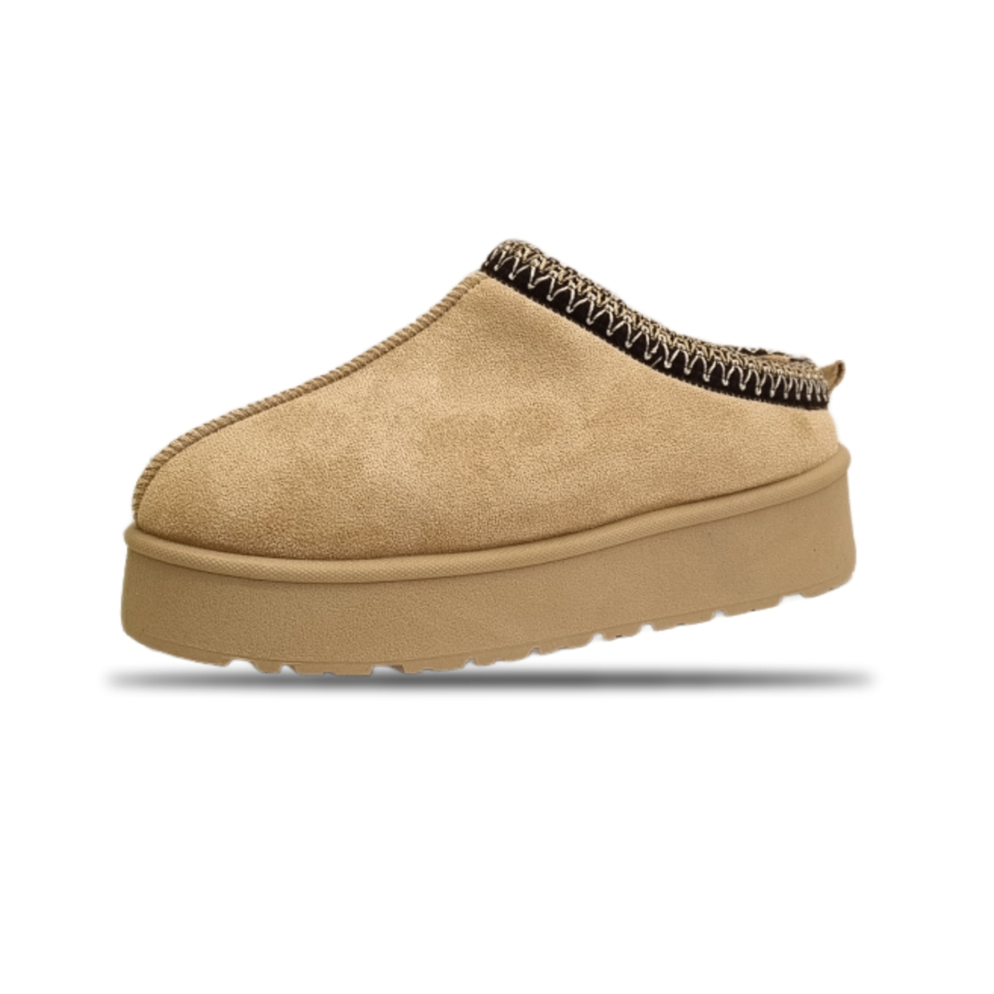 נעל בית פלטפורמה נשים - בז'