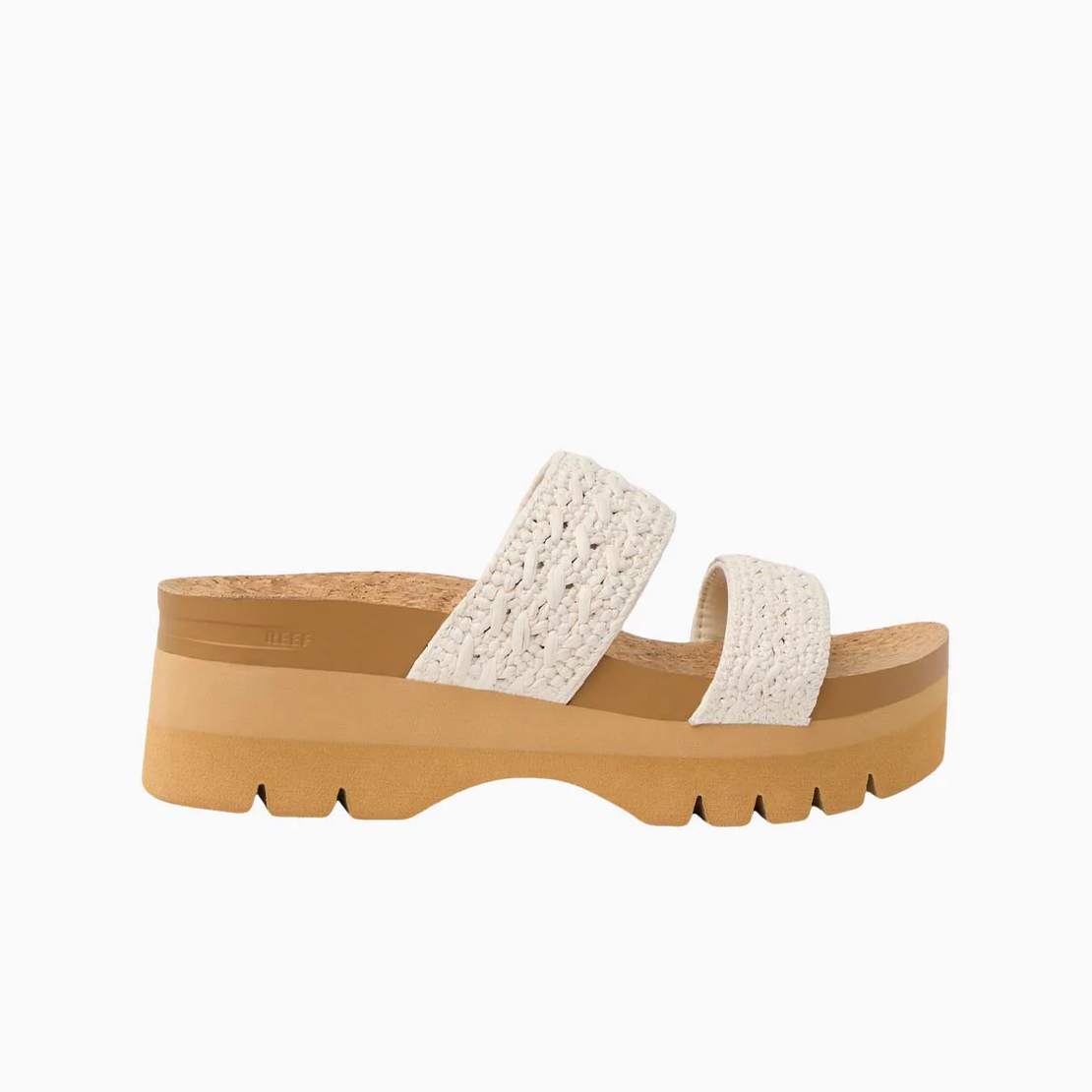 REEF CJ8611 Cushion Vista Higher Vintage Tan כפכפי ריף לנשים פלטפורמה