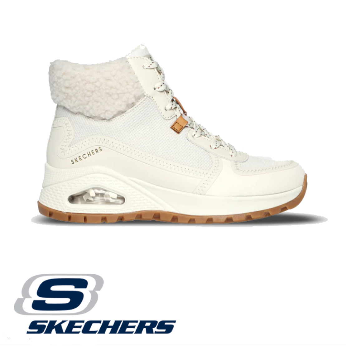 SKECHERS UNO Rugged - Fall Mode סקצ'רס נשים מגף קרם