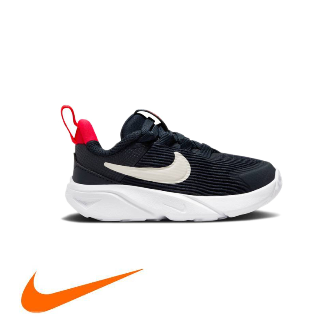NIKE Star Runner 4 תינוקות נייבי אדום