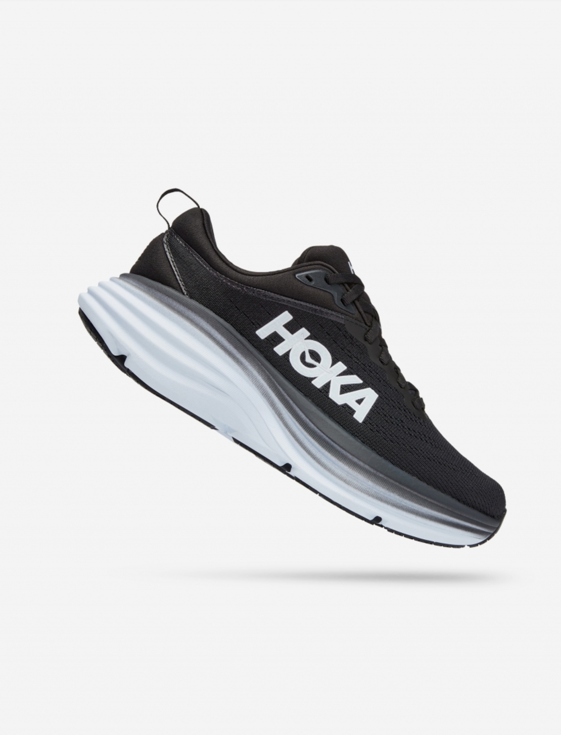 HOKA BONDI 8 2E הוקה גברים שחור לבן