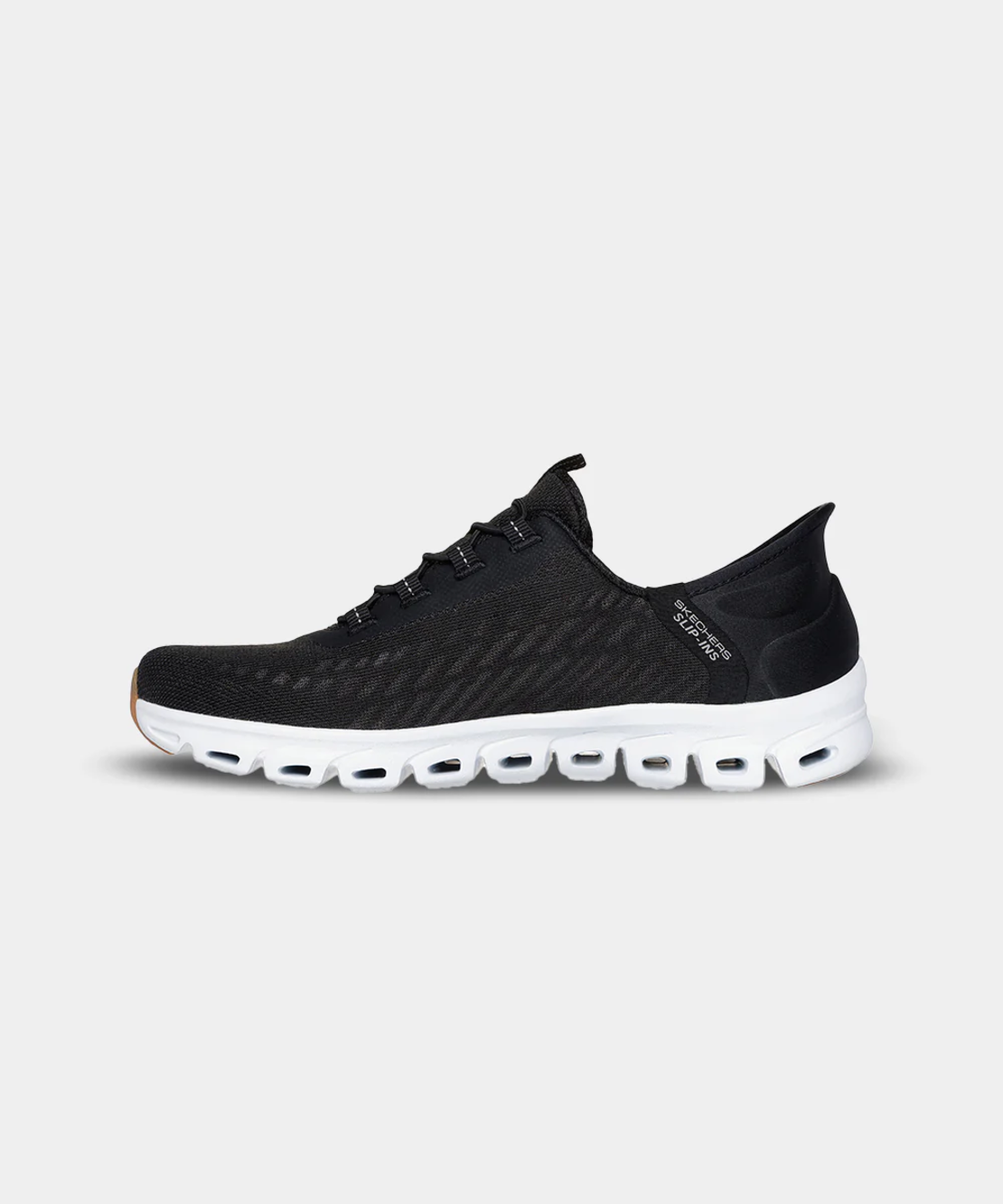 SKECHERS Slip In Glide-Step Tranquility סקצ'רס סליפ אין נשים שחור לבן
