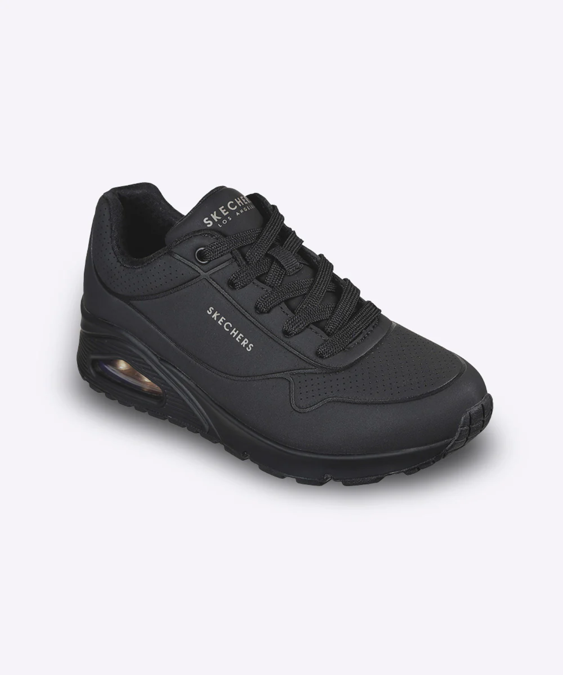SKECHERS UNO סקצ'רס נשים שחור רחב