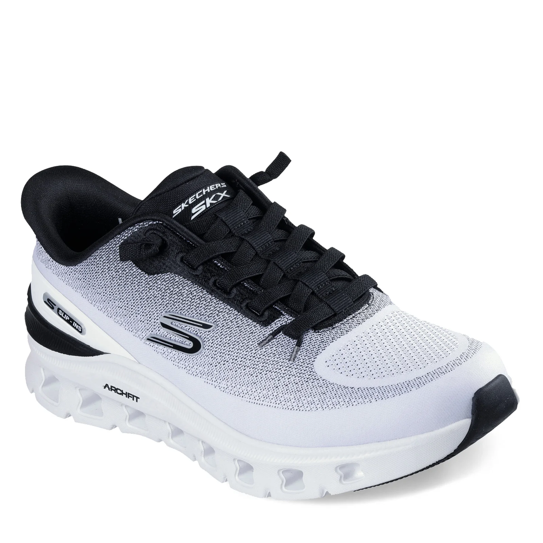 SKECHERS SLIP IN Arch Fit Glide-Step Pro סקצ'רס סליפ אין גברים לבן שחור