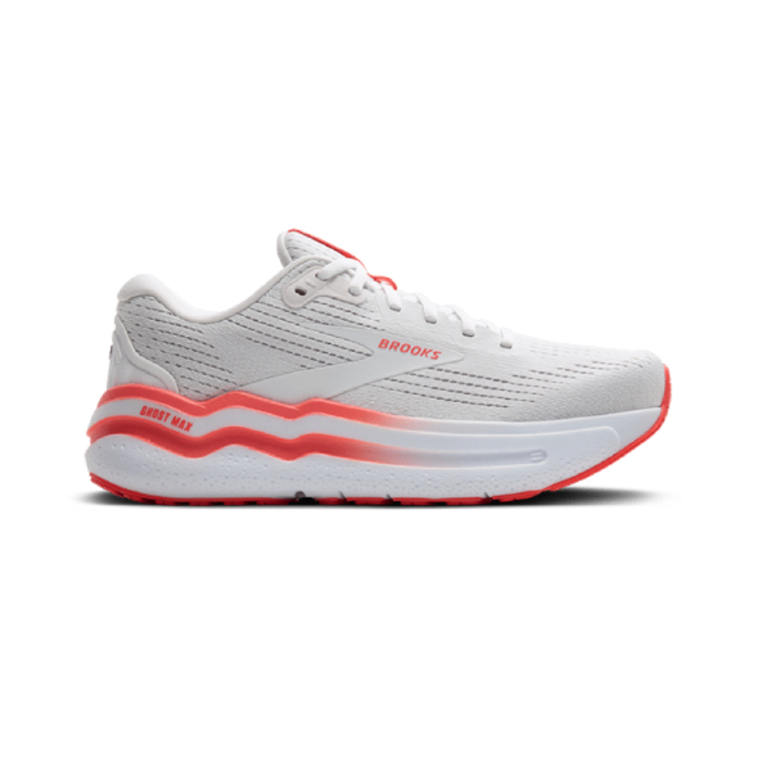 BROOKS GHOST MAX 2 ברוקס נשים לבן כתום