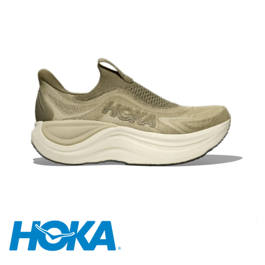 HOKA SKYWARD LACELESS הוקה גברים ירוק בהיר