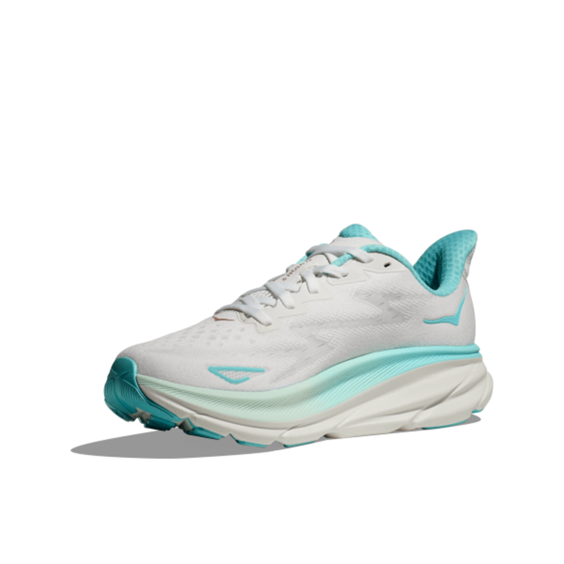HOKA CLIFTON 9 הוקה נשים לבן תכלת