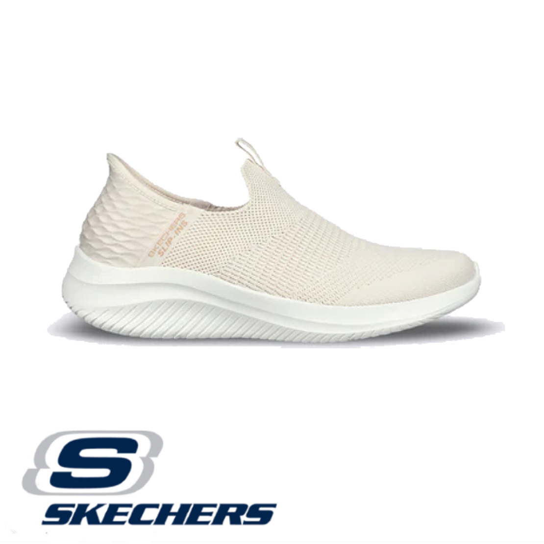 SKECHERS Ultra Flex 3.0 - Cozy Streak סקצ'רס נשים נעלי סליפ אין שמנת
