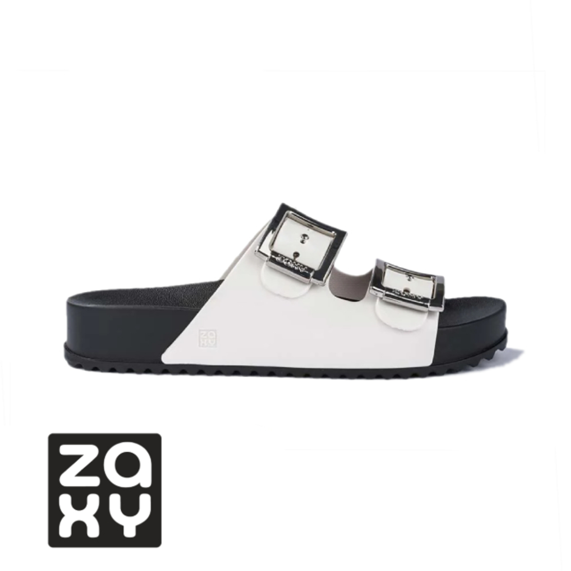 כפכפי גומי נשים ZAXY זקסי - שחור לבן