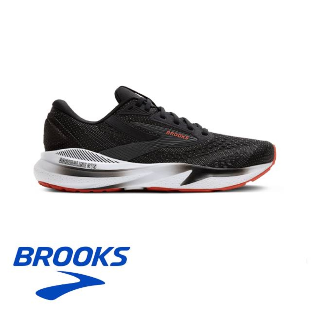 BROOKS ADRENALINE GTS 24 ברוקס גברים שחור לבן כתום