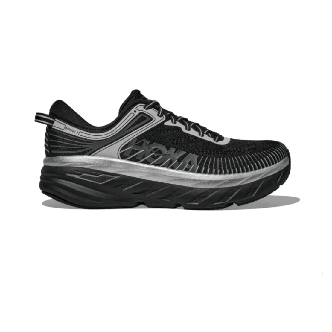 HOKA BONDI 7 הוקה גברים שחור כסוף