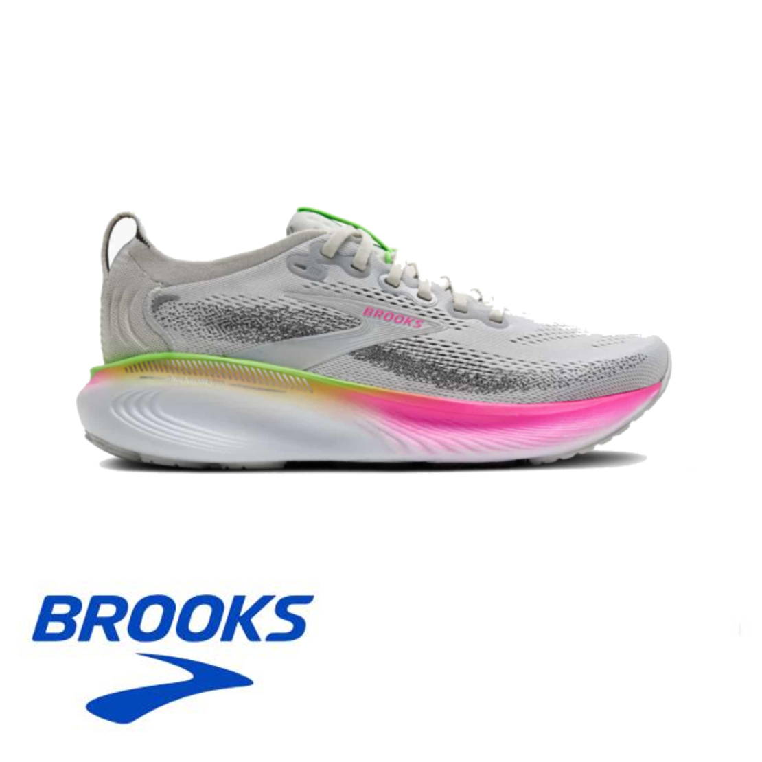 BROOKS ADRENALINE GTS 25 WIDE ברוקס נשים אפור ורוד