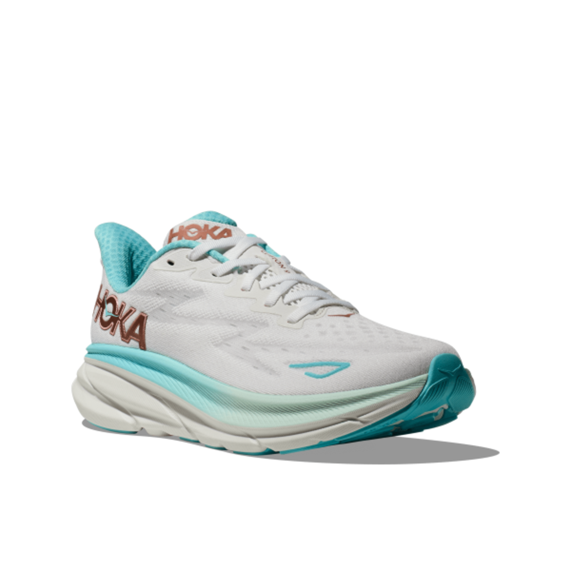 HOKA CLIFTON 9 הוקה נשים לבן תכלת