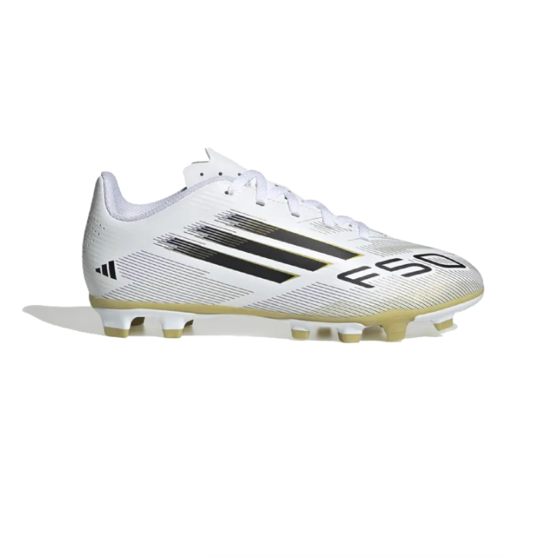 ADIDAS F50 אדידס כדורגל ילדים לבן זהב