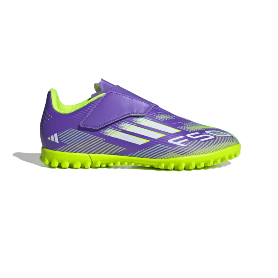 ADIDAS F50 אדידס קטרגל ילדים עם סקוץ' סגול ירוק