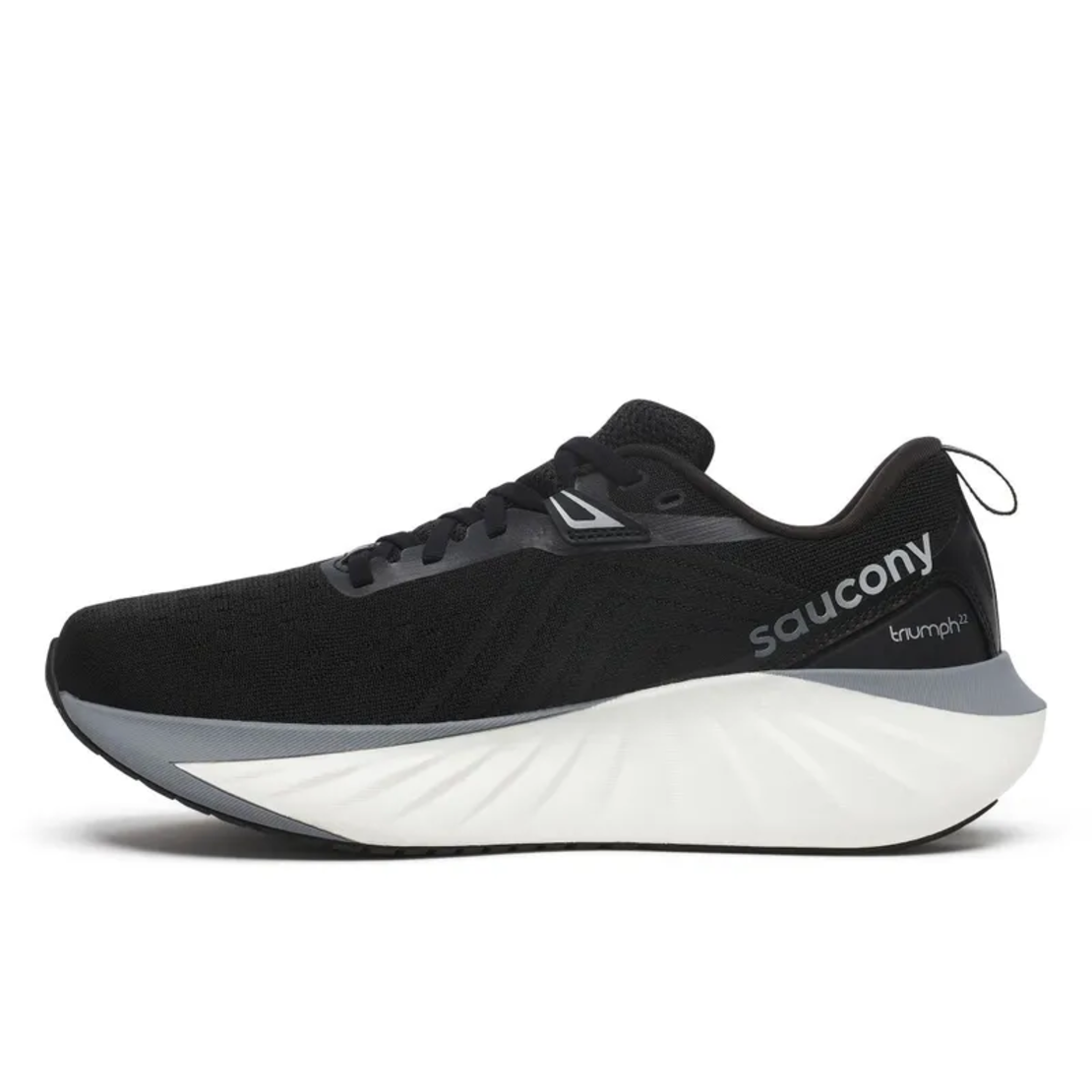SAUCONY TRIUMPH 22 WIDE סאקוני גברים שחור לבן