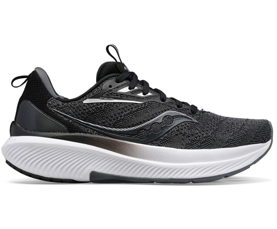 SAUCONY ECHELON 9 XWIDE גברים שחור לבן