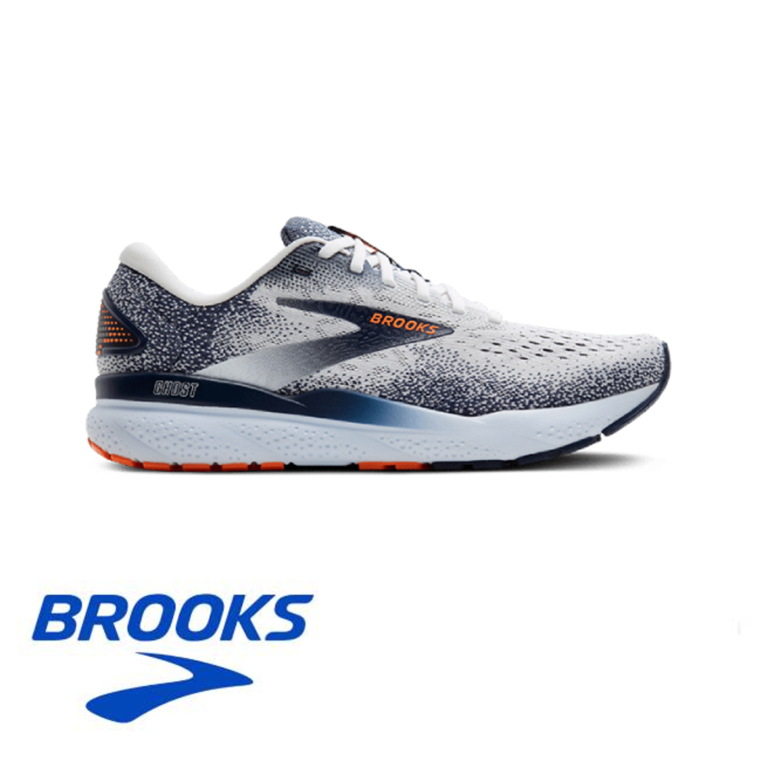 BROOKS GHOST 16 ברוקס גברים אפור כתום