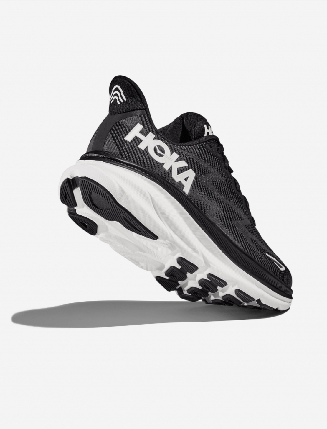 HOKA CLIFTON  9 2E הוקה גברים שחור לבן