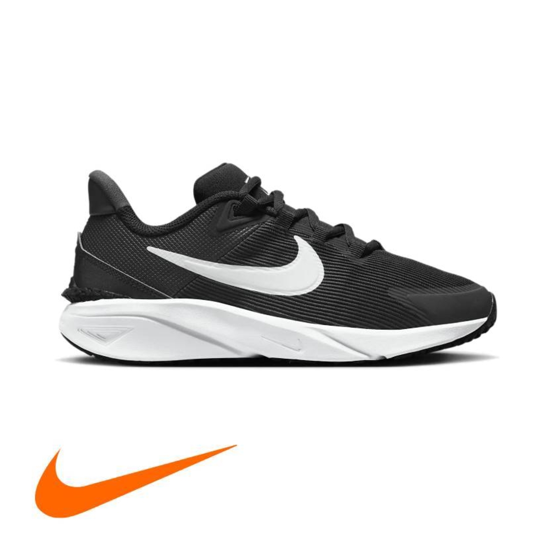 NIKE Star Runner 4 נוער שחור לבן