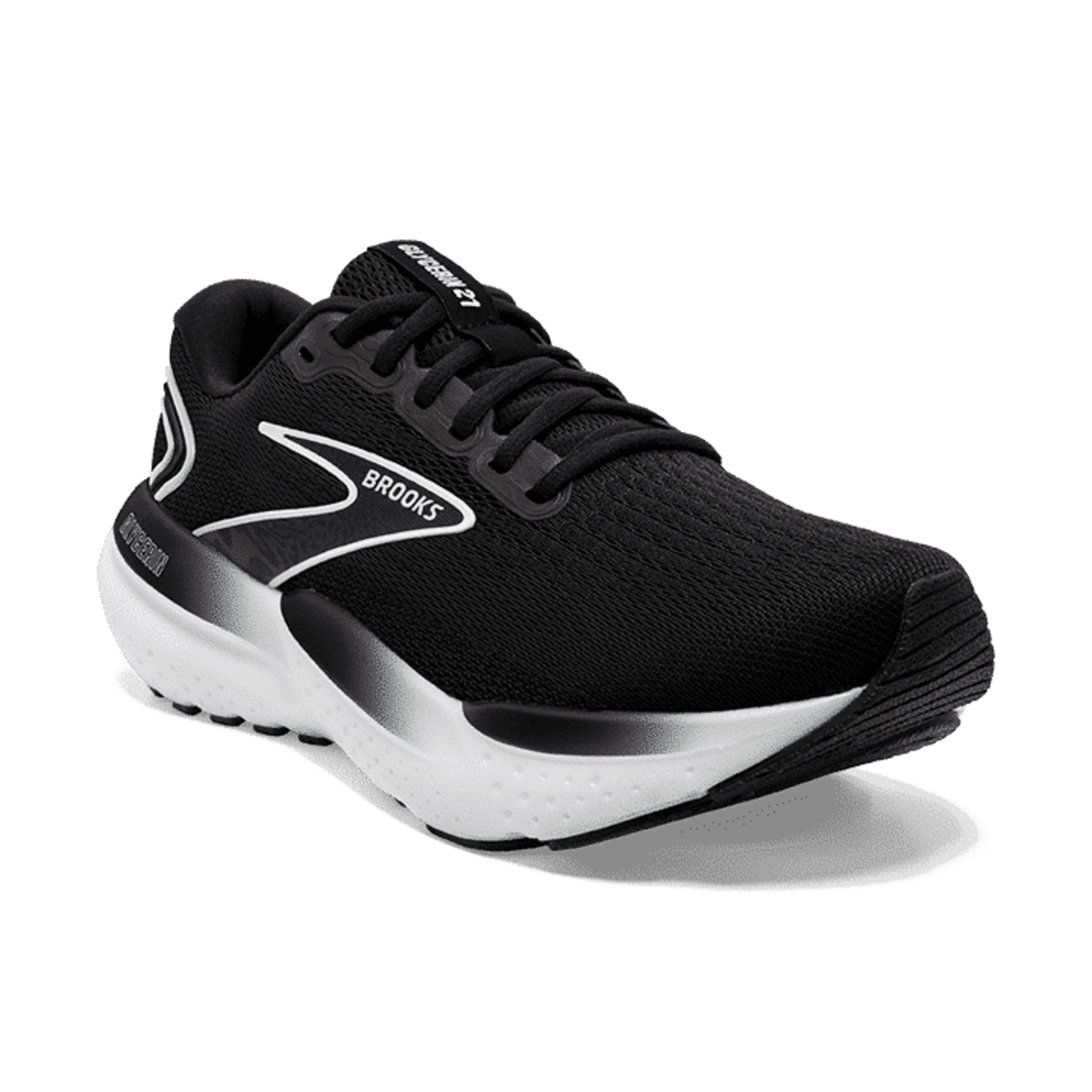 BROOKS GLYCERIN 21 ברוקס נשים שחור לבן