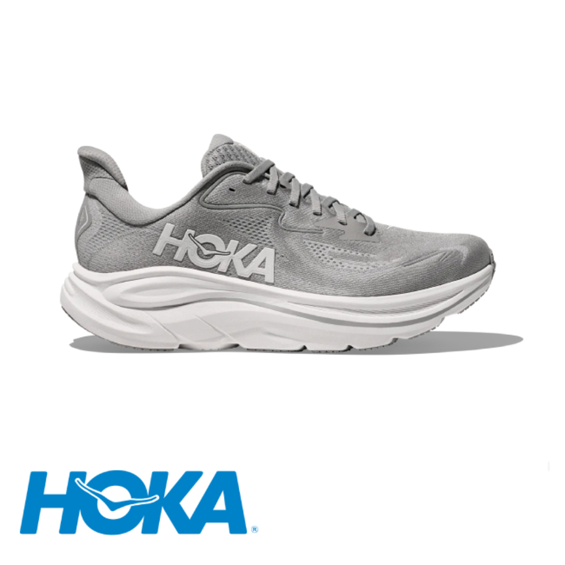 HOKA CLIFTON 10 WIDE הוקה גברים אפור