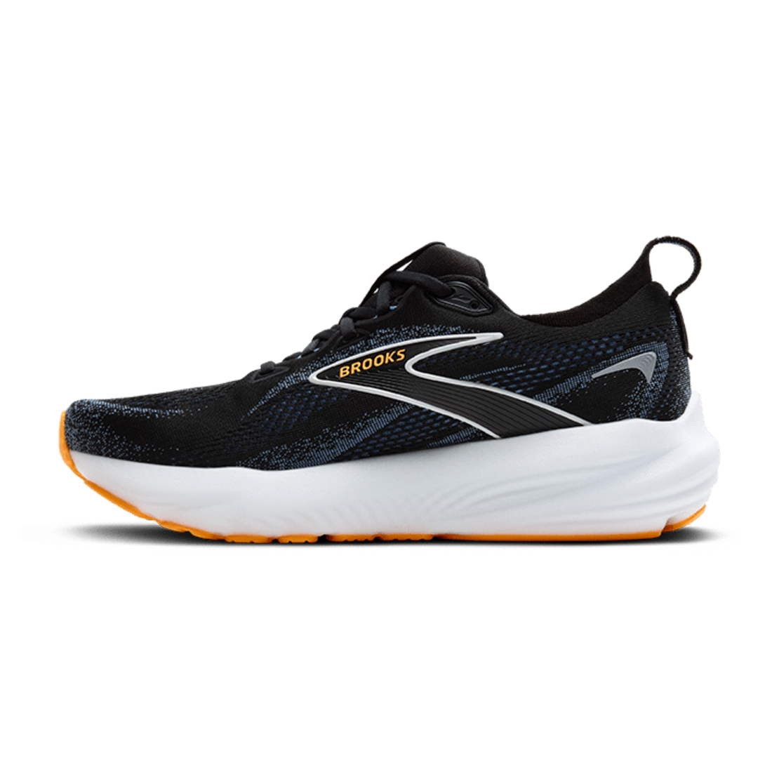 BROOKS GLYCERIN 22 ברוקס גברים שחור לבן כתום