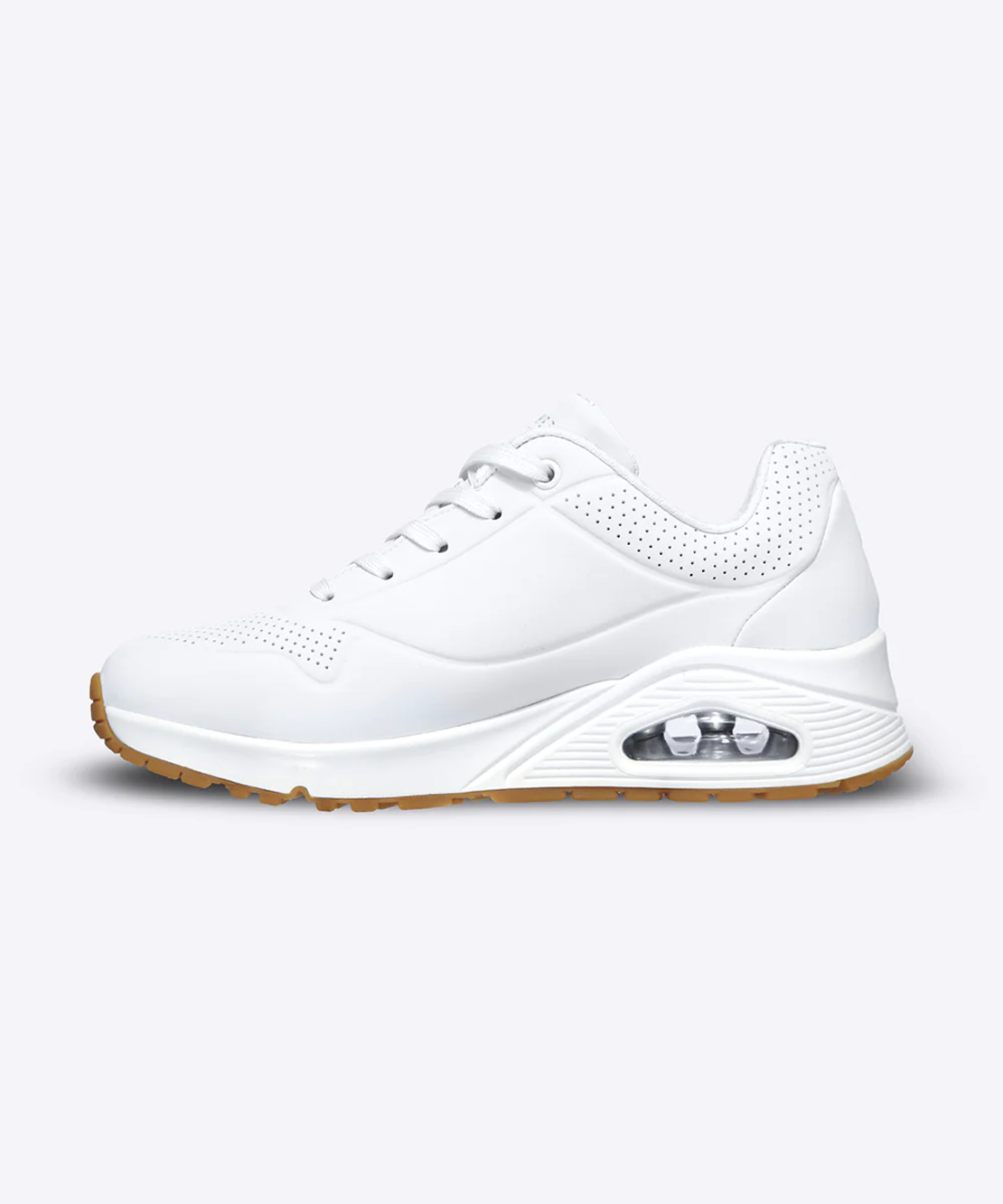 SKECHERS UNO סקצ'רס נשים לבן סוליית דבש