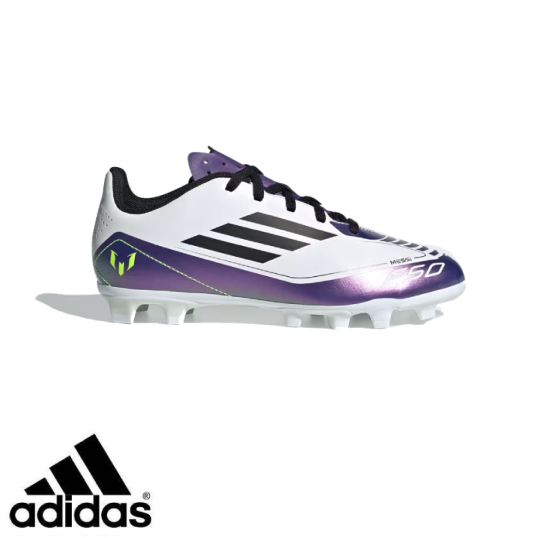 ADIDAS F50 MESSI אדידס מסי כדורגל ילדים לבן סגול