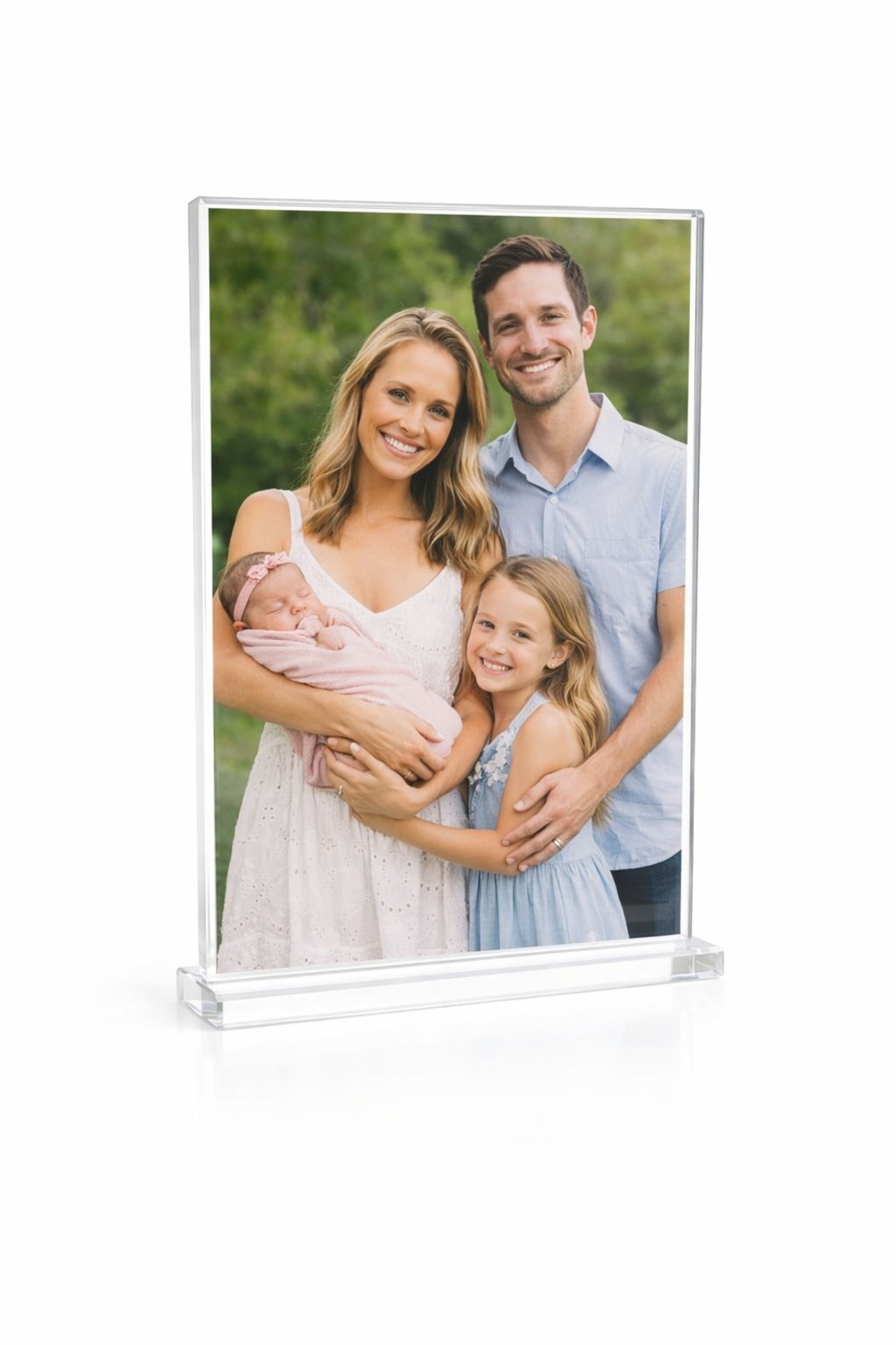 מעמד אקריל עם בסיס שקוף 10X15 ס