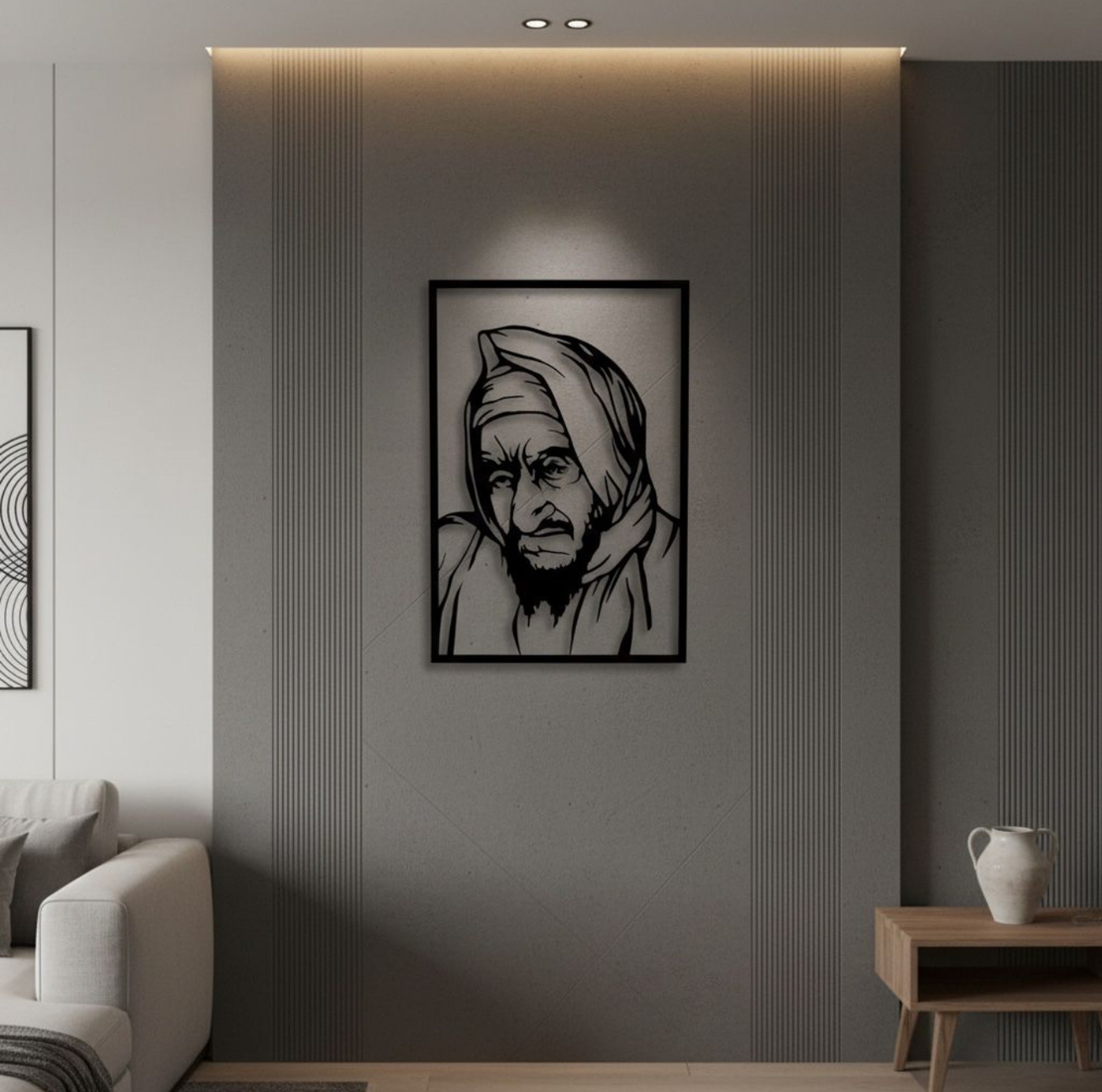 תמונת אקריל מלבנית הבבא סאלי