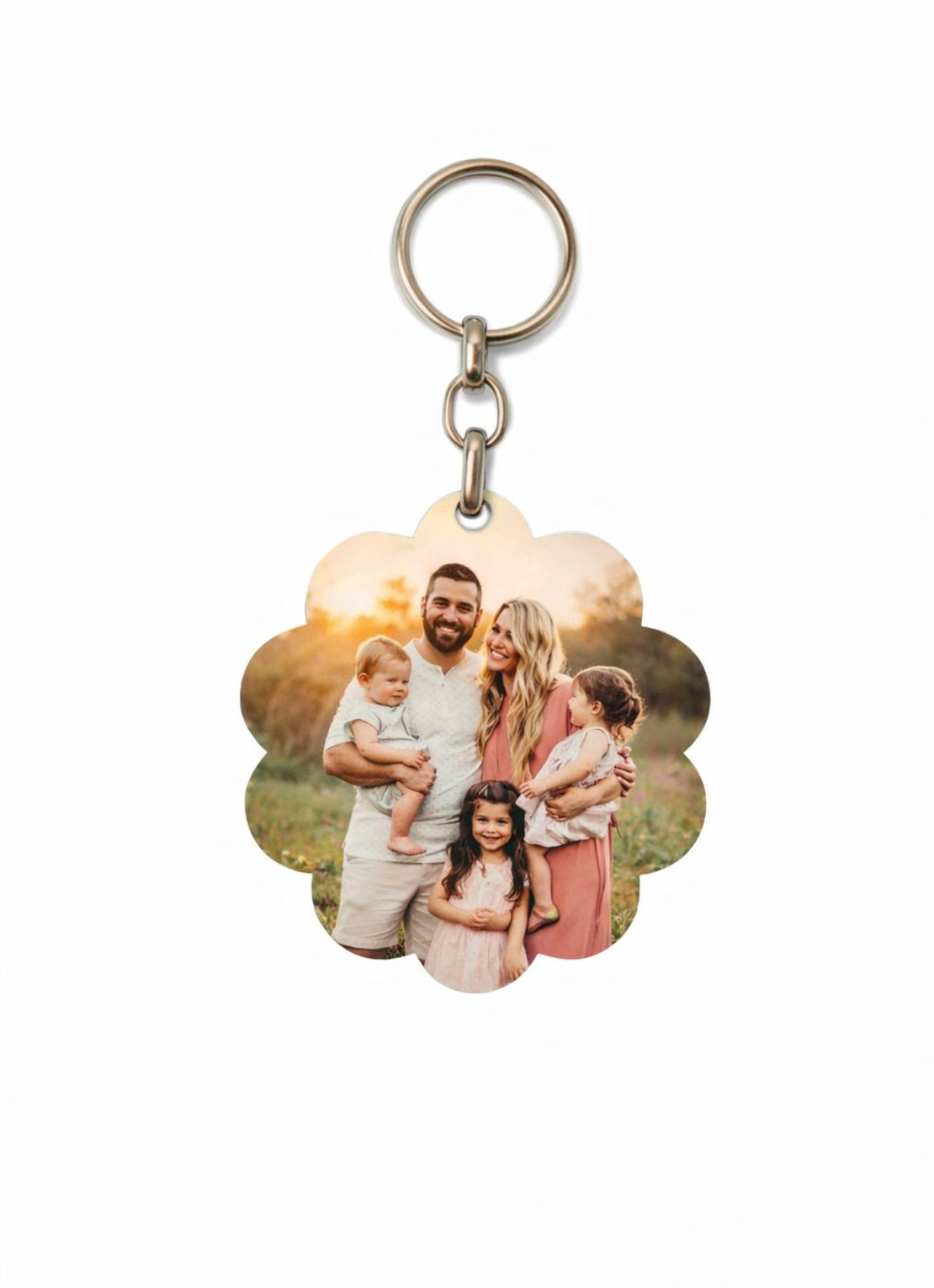 מחזיק מפתחות בצורת פרח