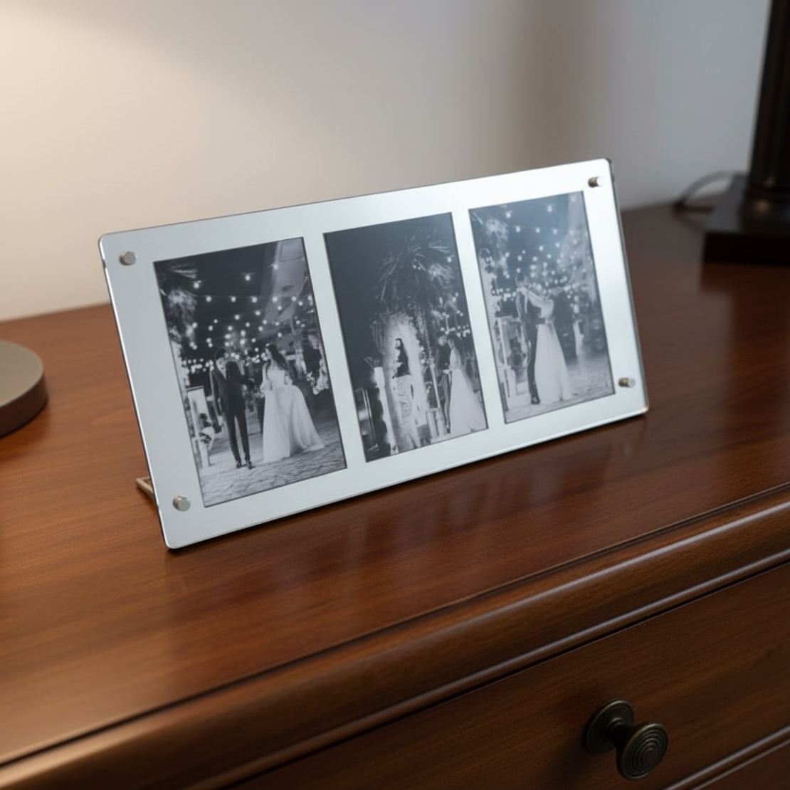 מעמד אקריל ל-3 תמונות