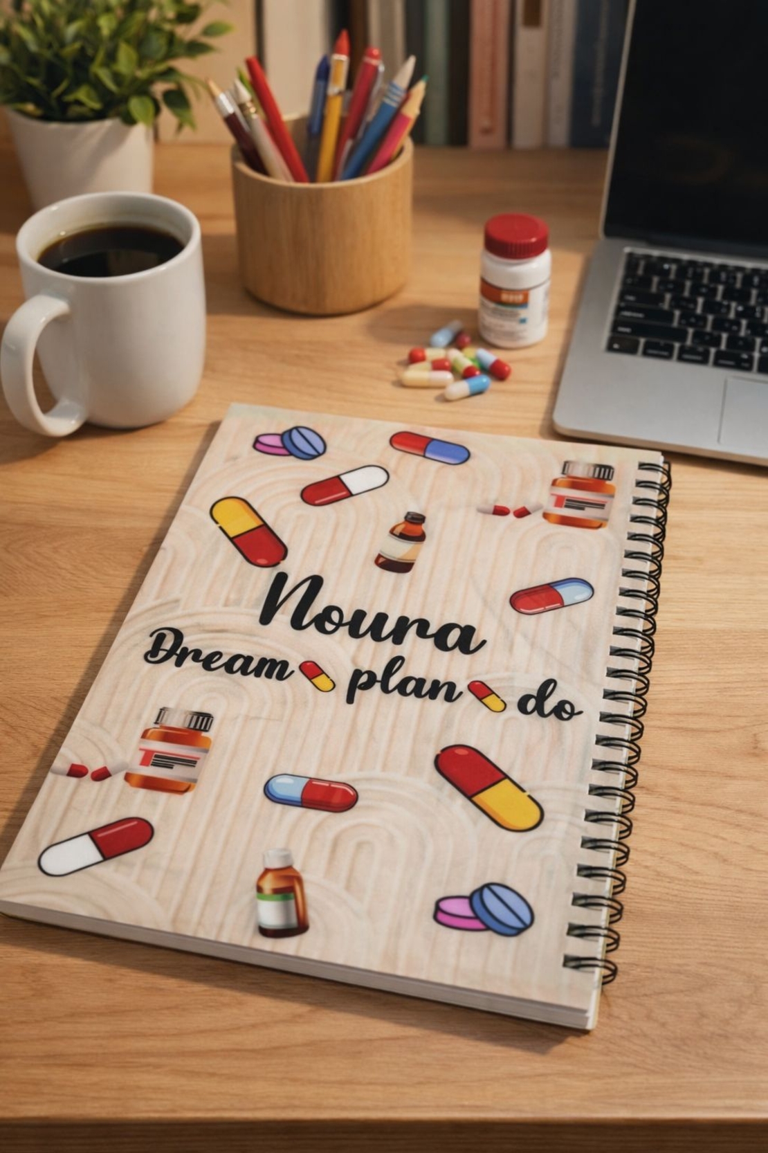 מחברת ספירלה עם הדפסה אישית