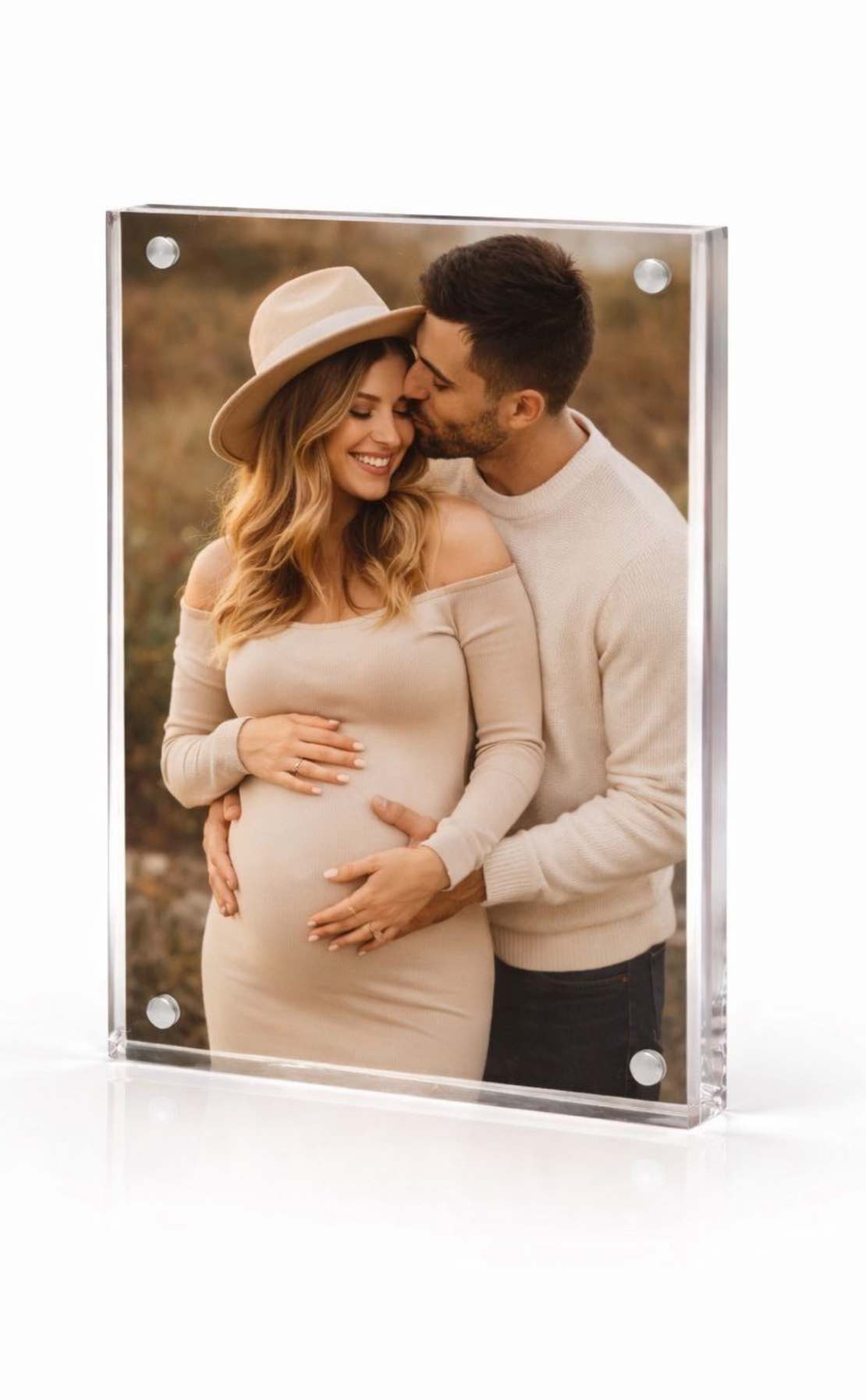 מעמד אקרילי עם תמונה בגודל 15X20 ס