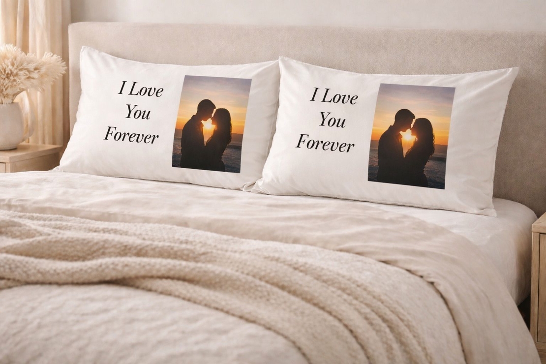 ציפית לכרית עם הדפסה