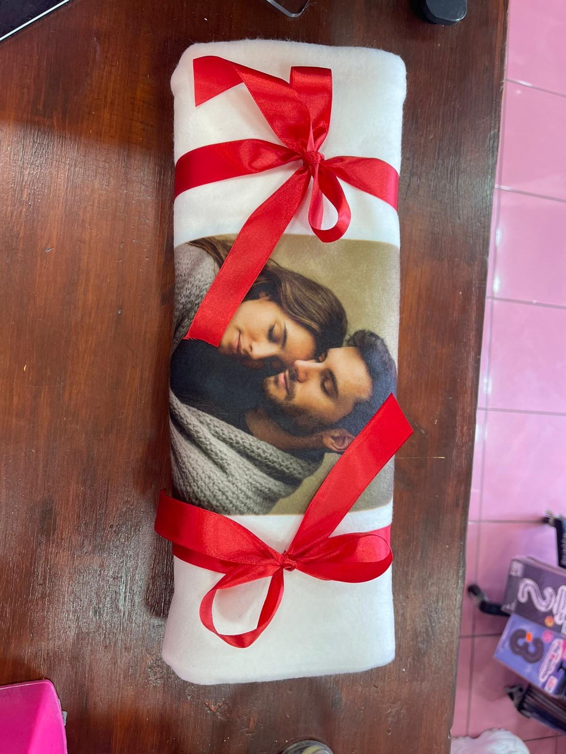 שמיכת פליז עם הדפסה אישית