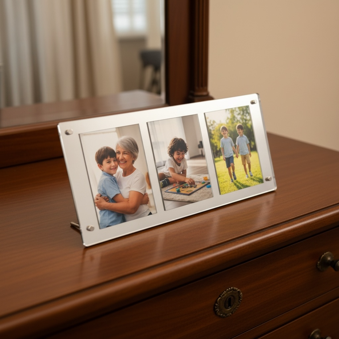 מעמד אקריל ל-3 תמונות