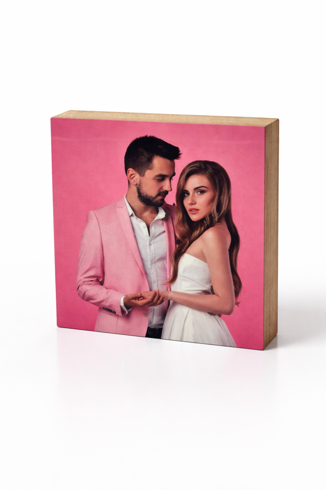 בלוק עץ עם הדפסה אישית 15X15