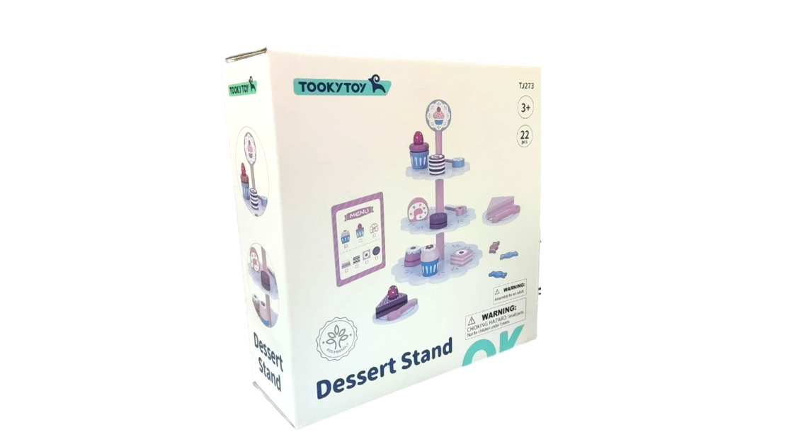 מעמד קינוחים מעץ