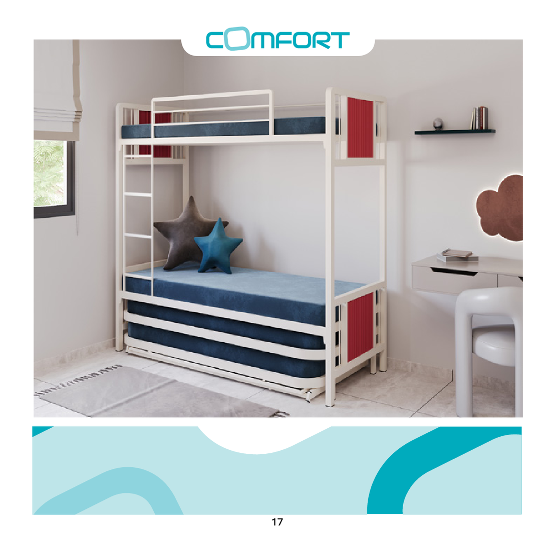 מיטת קומותיים קומפורט דגם בלה