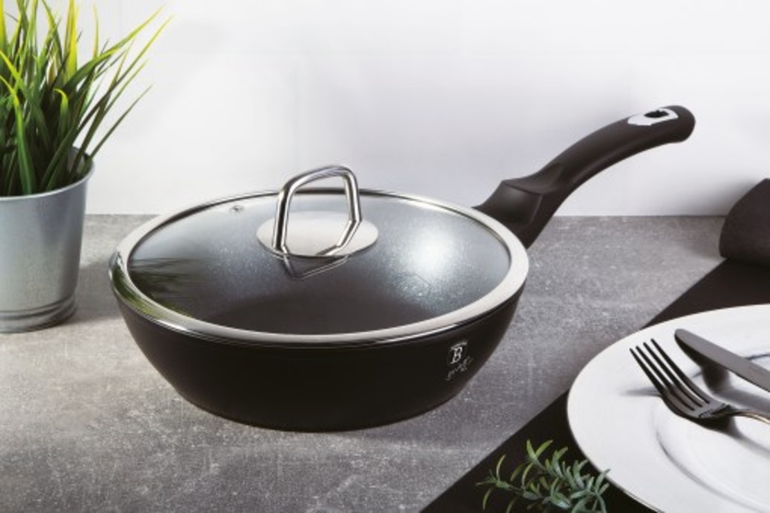 מחבת איכותית עמוקה BH-1853 Black silver