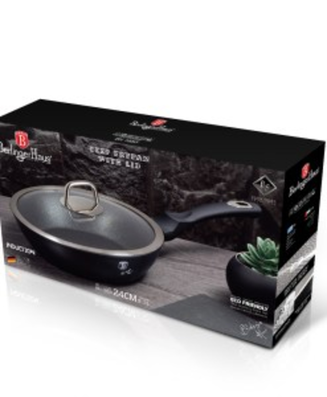 מחבת איכותית עמוקה BH-1853 Black silver