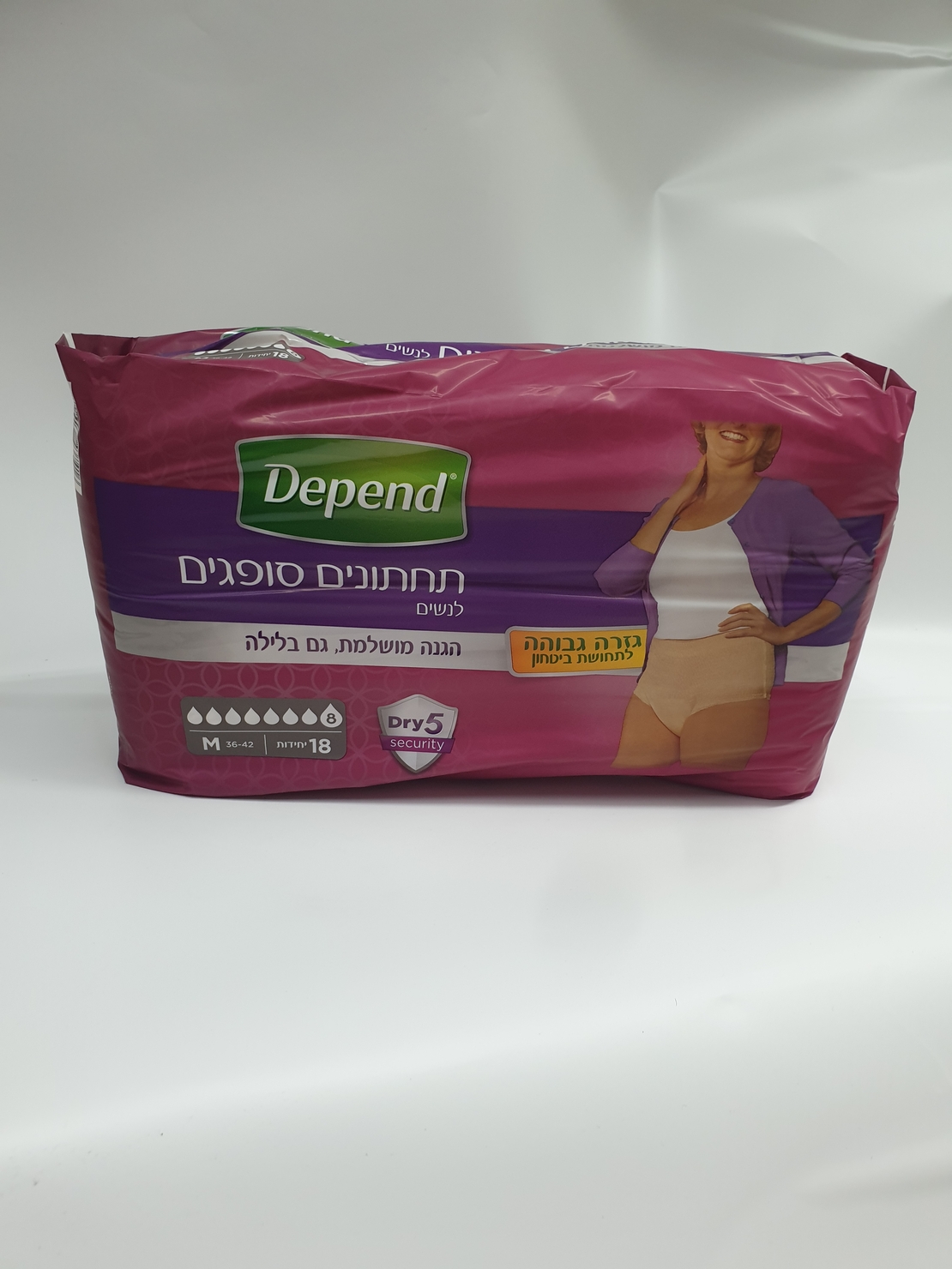 תחתונים לבריחת שתן DEPEND - לאישה