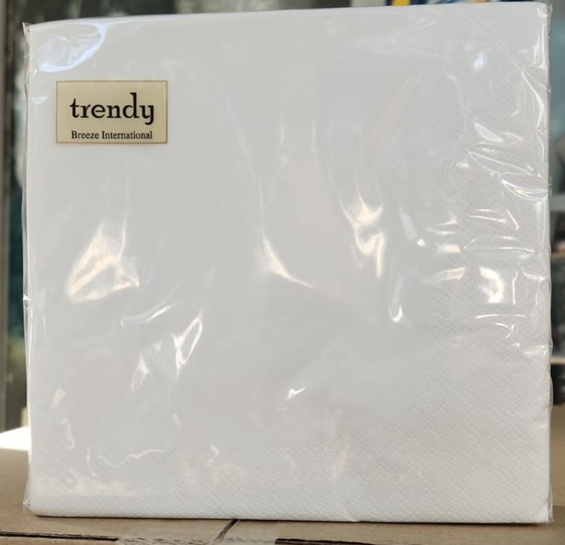 מפיות טרנדי TRENDY  לבן 33*33