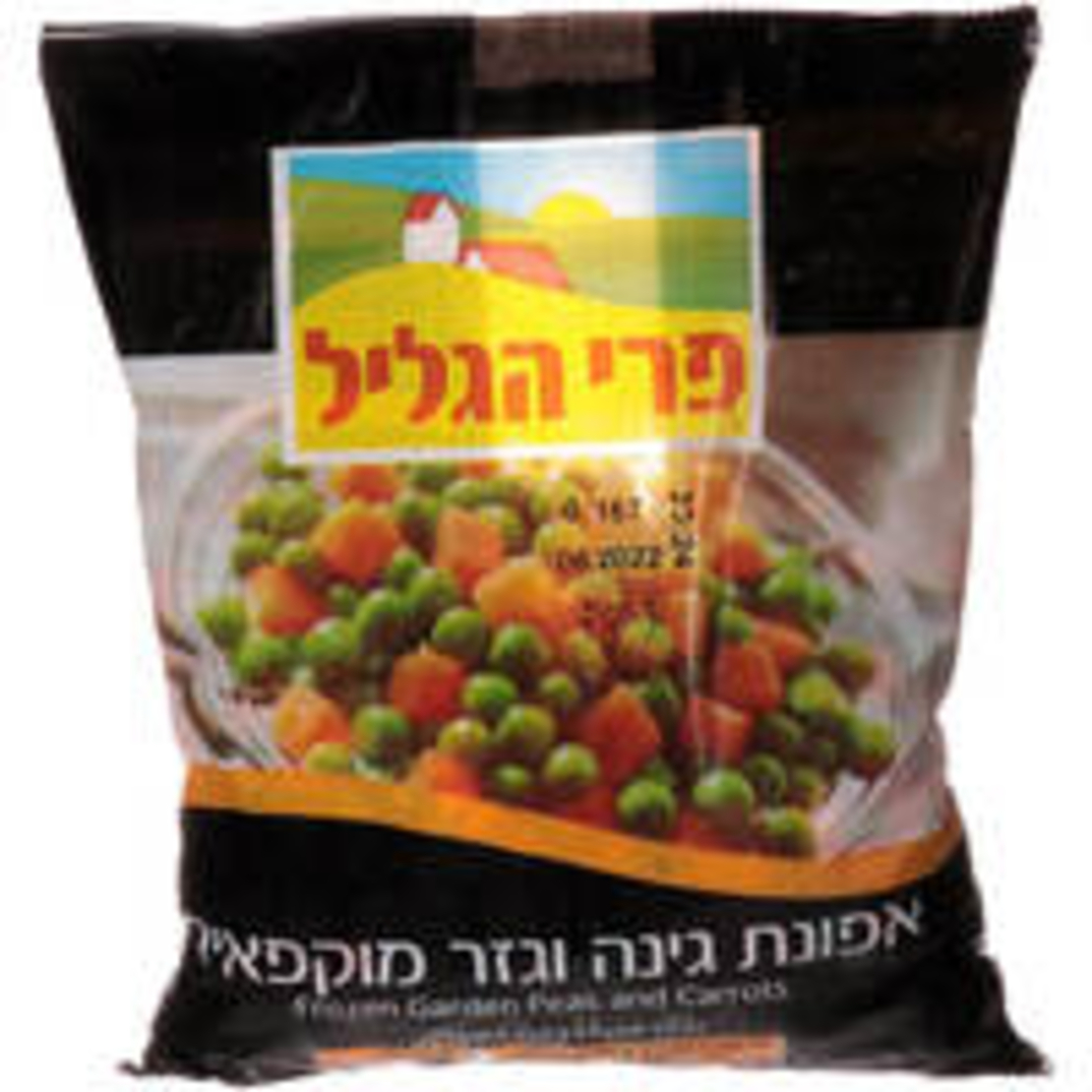 אפונה וגזר 800 גרם פרי הגליל