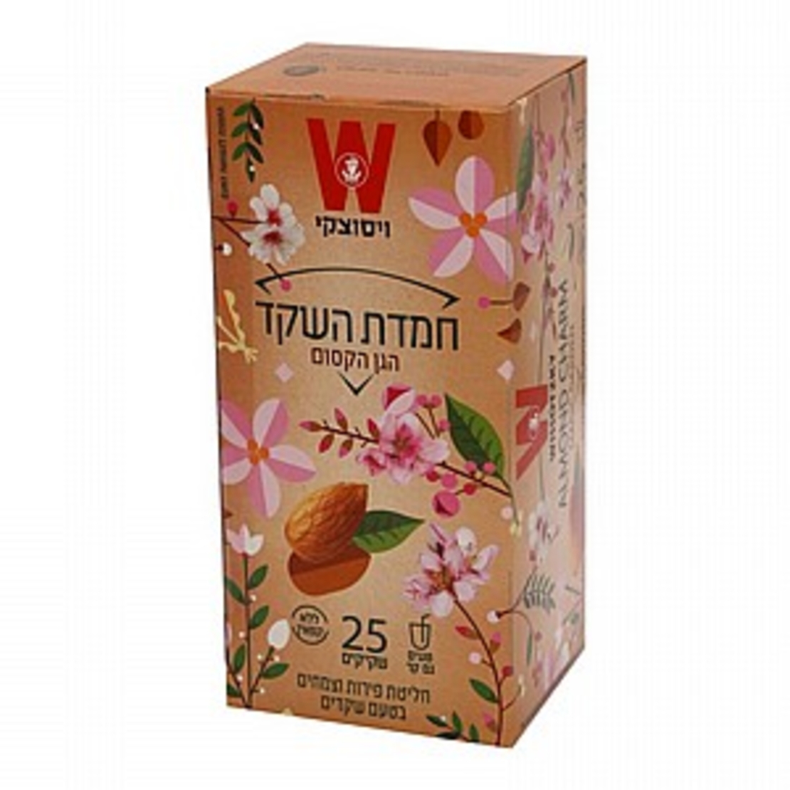 חמדת השקד ויסוצקי 25 שקיקים