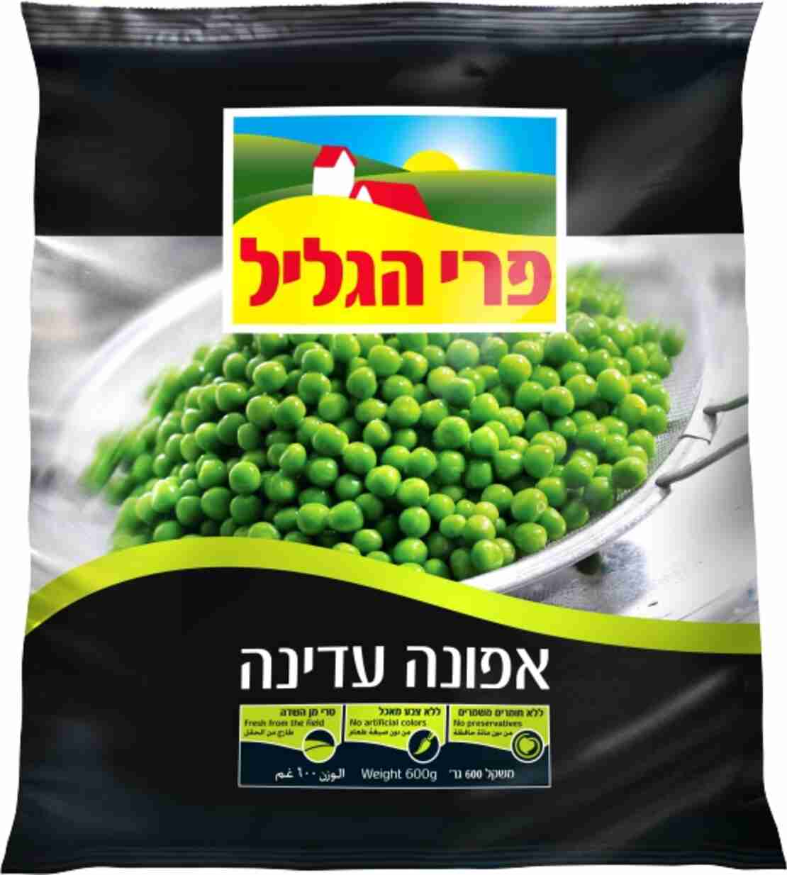 אפונה עדינה 800 גרם פרי הגליל