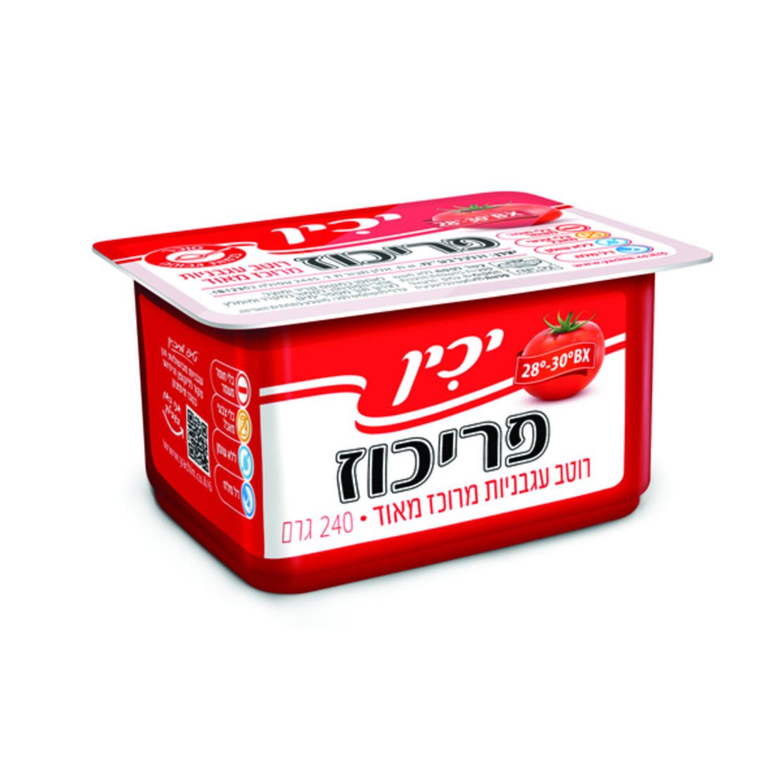 פריכוז רוטב עגבניות מרוכז מאוד יכין 240 גרם