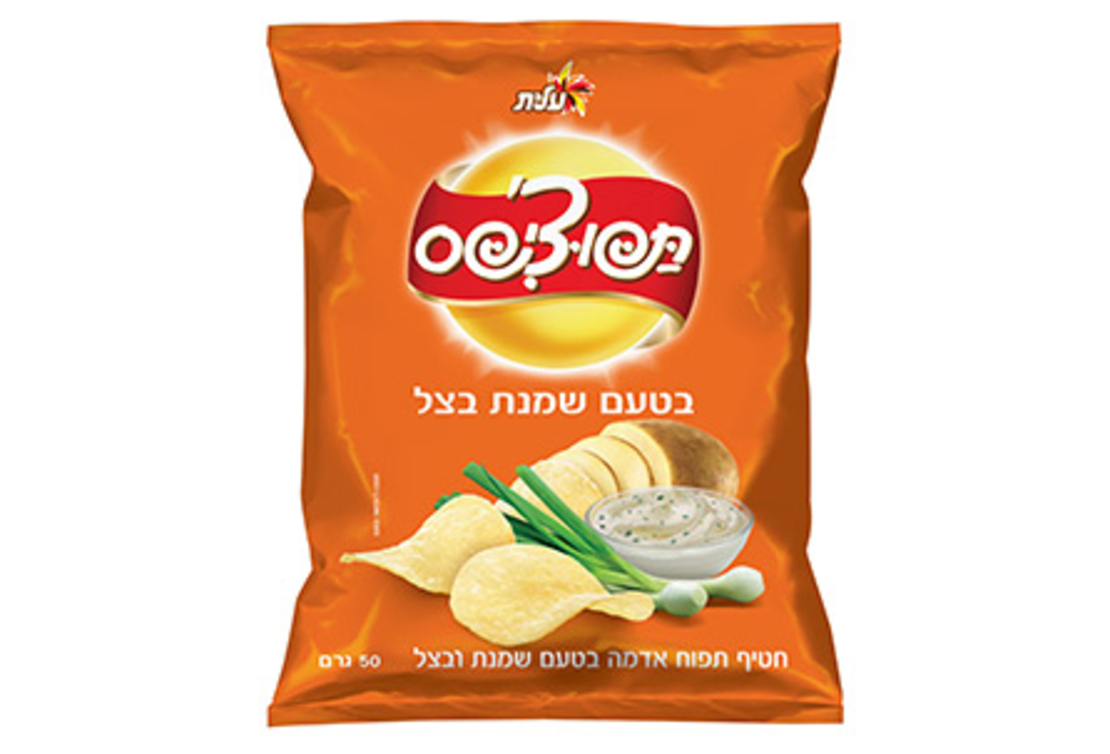 תפוצ'יפס בטעם שמנת בצל 50 גרם